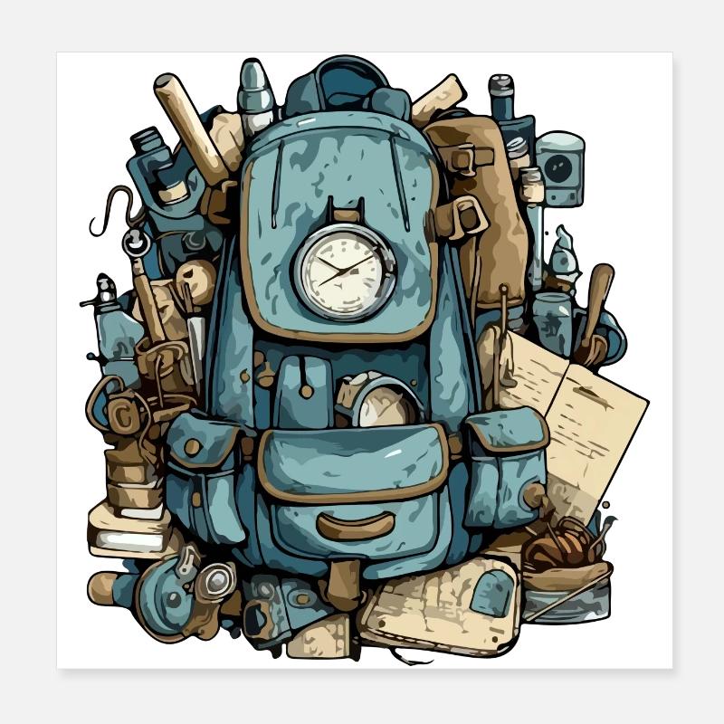 Sac de voyage n°3 Poster 20 x 20 cm