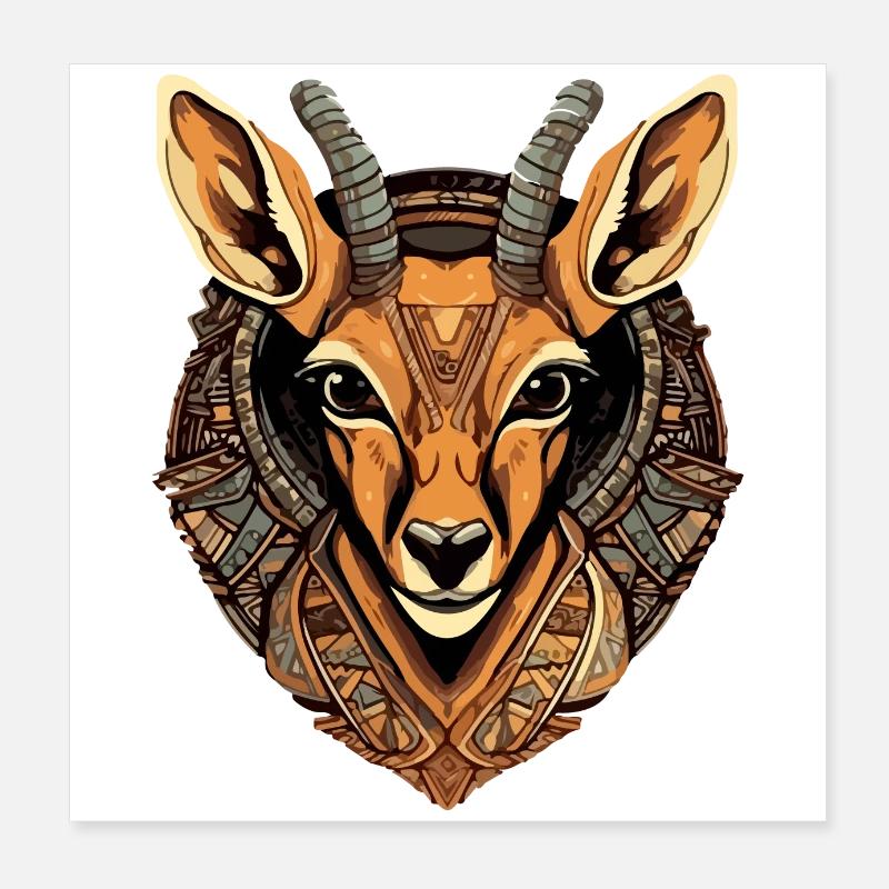 Mala l'antilope Poster 20 x 20 cm