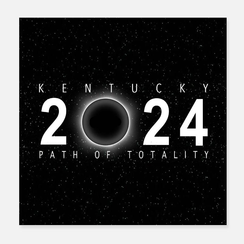 Kentucky 2024 Eclipse Souvenir Cool Avril Poster 20 x 20 cm