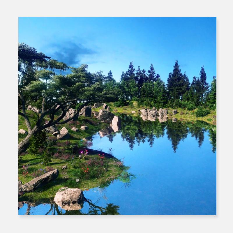 Des paysages différents #04 Poster 20 x 20 cm