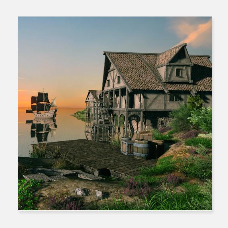 Des paysages différents #09 Poster 20 x 20 cm