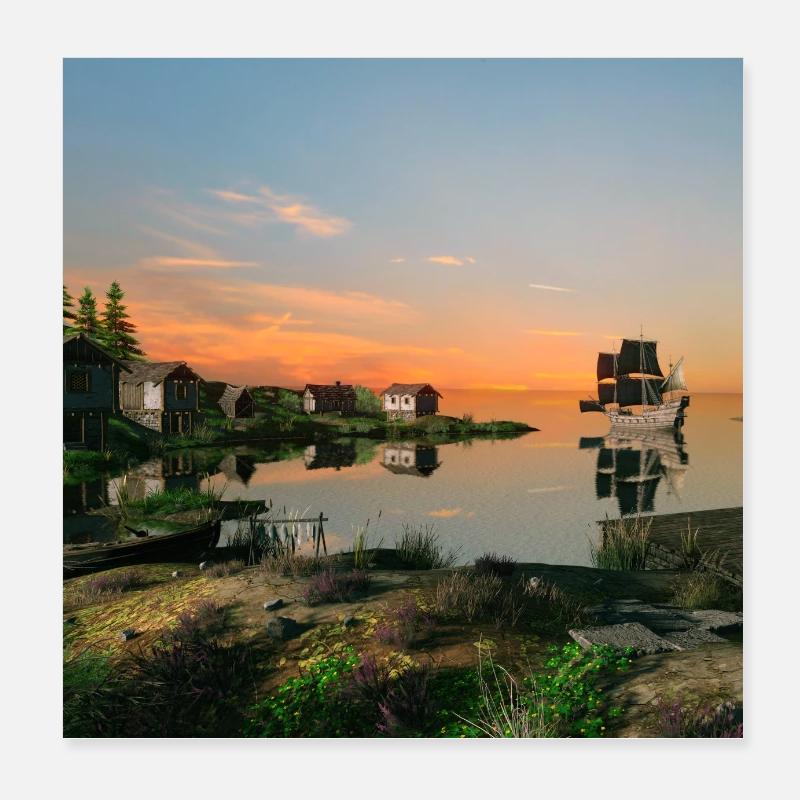 Des paysages différents #10 Poster 20 x 20 cm