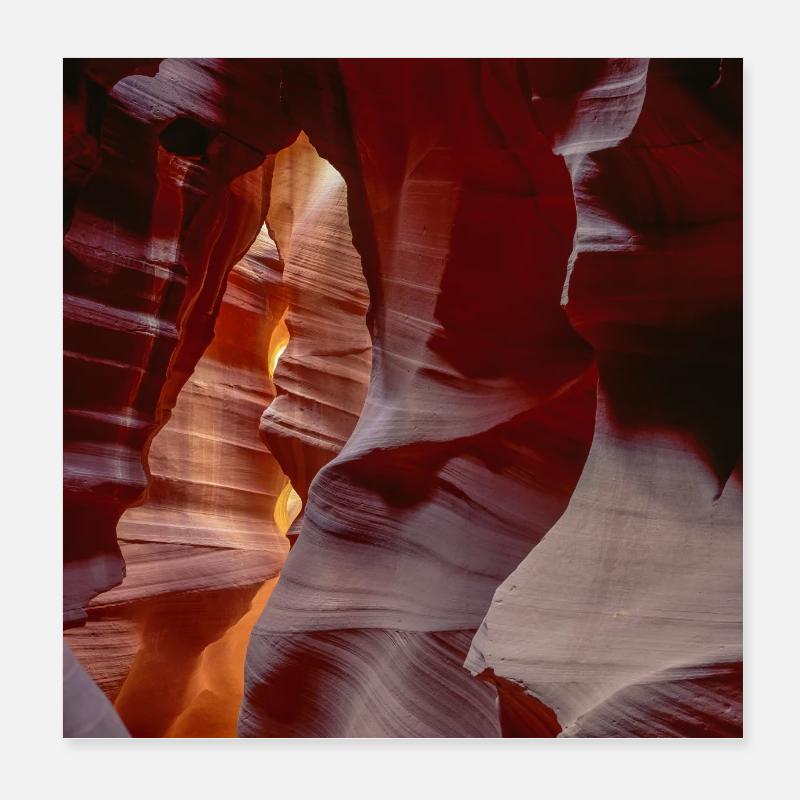 Antelope Canyon Poster 8" x 8" (20x20 cm)