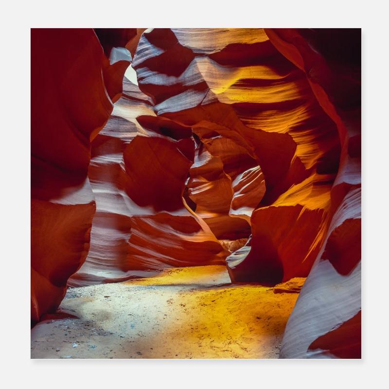 Antelope Canyon Poster 8" x 8" (20x20 cm)