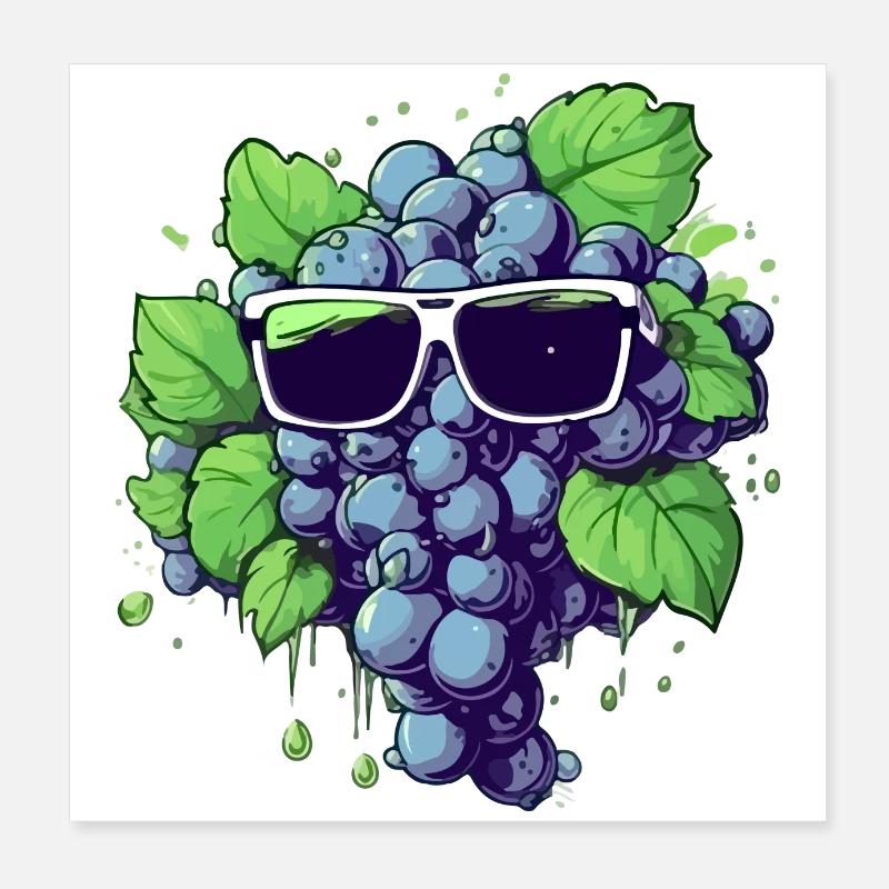 Harry grape bunch Poster 8" x 8" (20x20 cm)