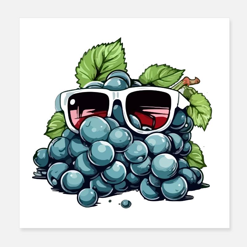 Grappe de raisin Eric Poster 20 x 20 cm