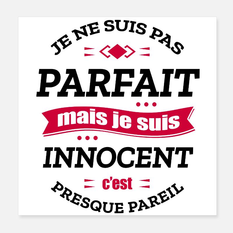 INNOCENT PARFAIT - PRENOM INNOCENT Poster 20 x 20 cm