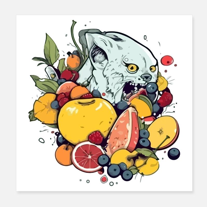 Eko the fruit eater Poster 8" x 8" (20x20 cm)