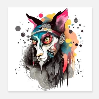 Gado il dio Poster 20x20 cm