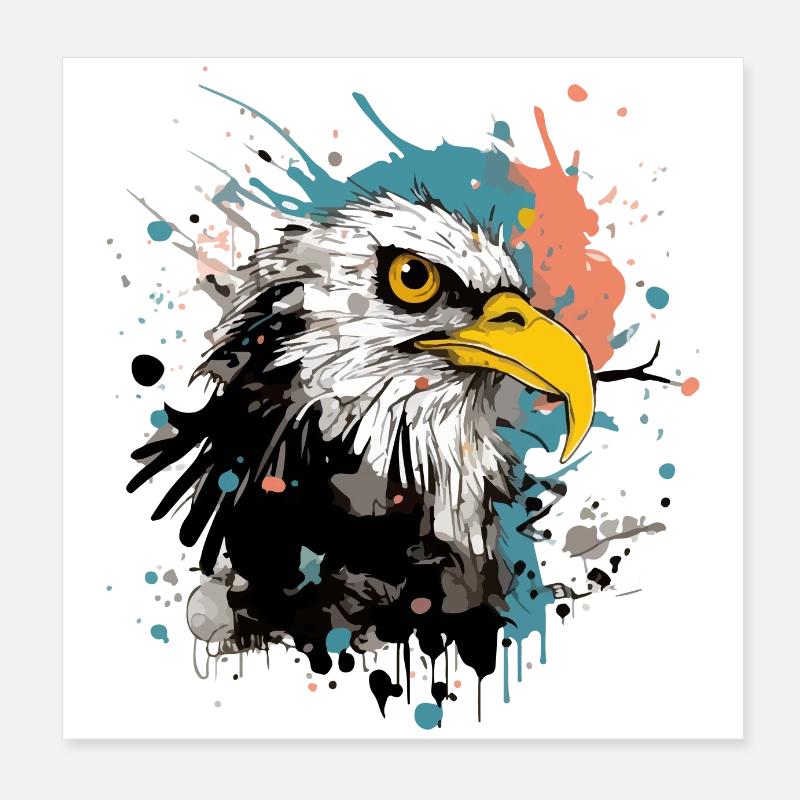 Goro the eagle Poster 8" x 8" (20x20 cm)