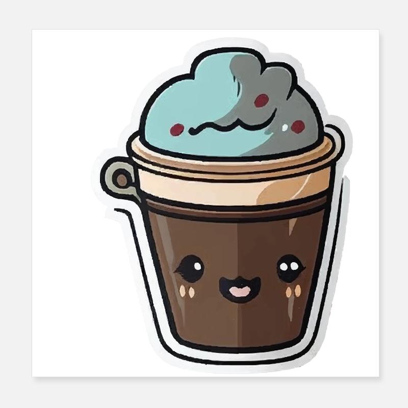 Coffee Poster 8" x 8" (20x20 cm)