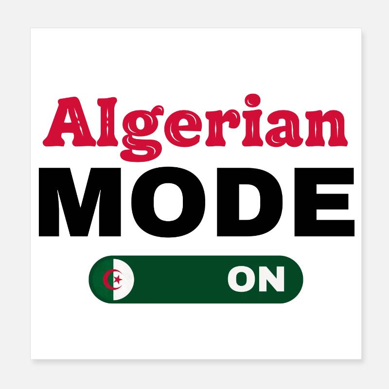 Algerien-Modus EIN Poster 20x20 cm
