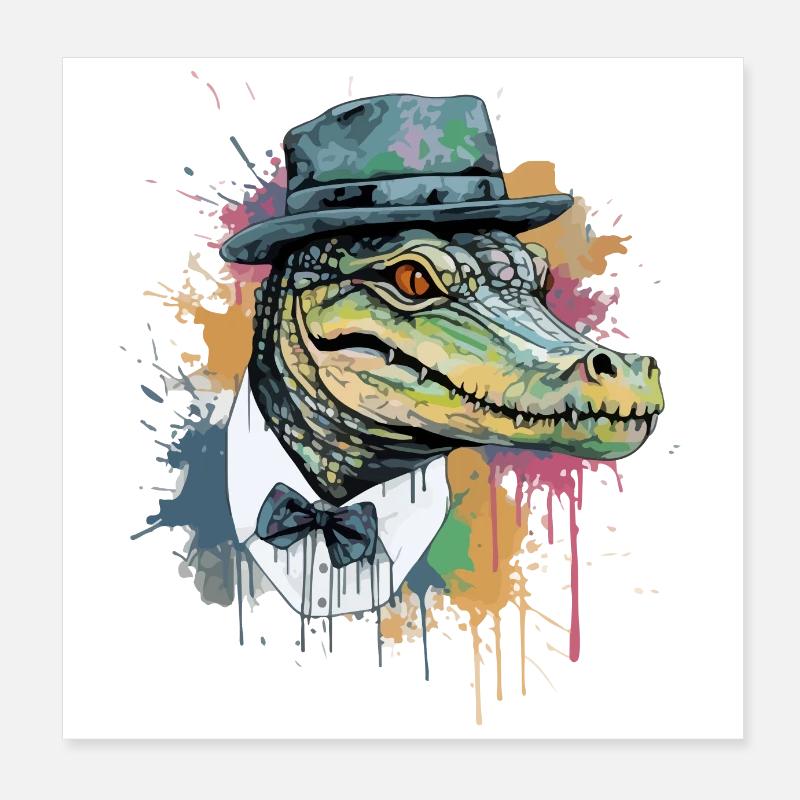 Kifo das Krokodil Poster 20x20 cm