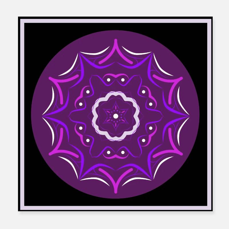 Mandala Poster 20x20 cm