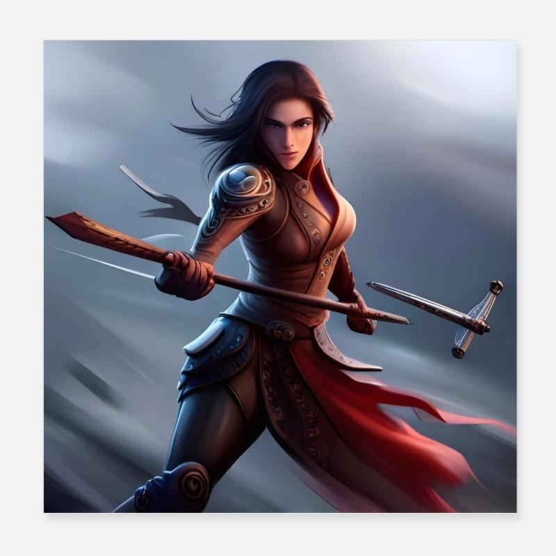 Die dunkle Tänzerin Poster 20x20 cm