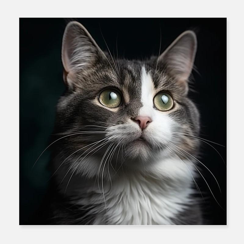 Chat Poster 20 x 20 cm