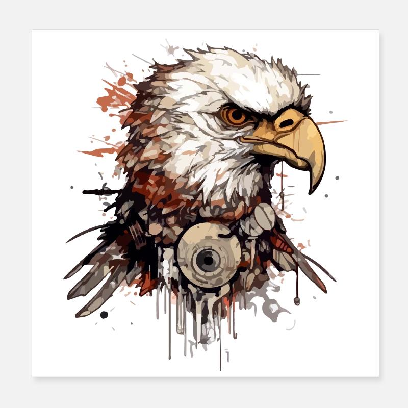 Jirko der Steinadler Poster 20x20 cm