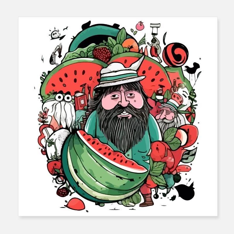 Diego Wassermelonenverkäufer Poster 20x20 cm