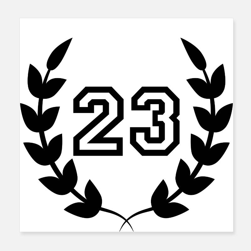 24e anniversaire-idée cadeau 23ans Poster 20 x 20 cm