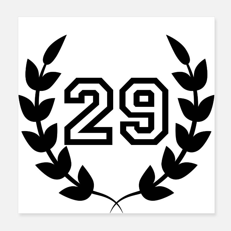 29th anniversary-gift idea 29 years Poster 8" x 8" (20x20 cm)