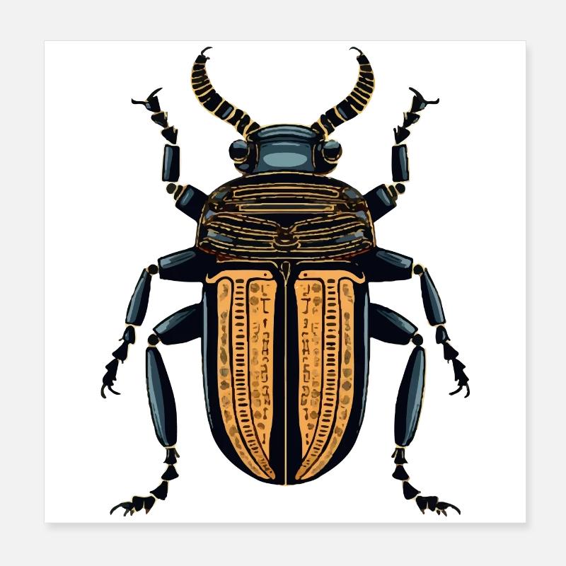 Ägyptischer Poster 20x20 cm