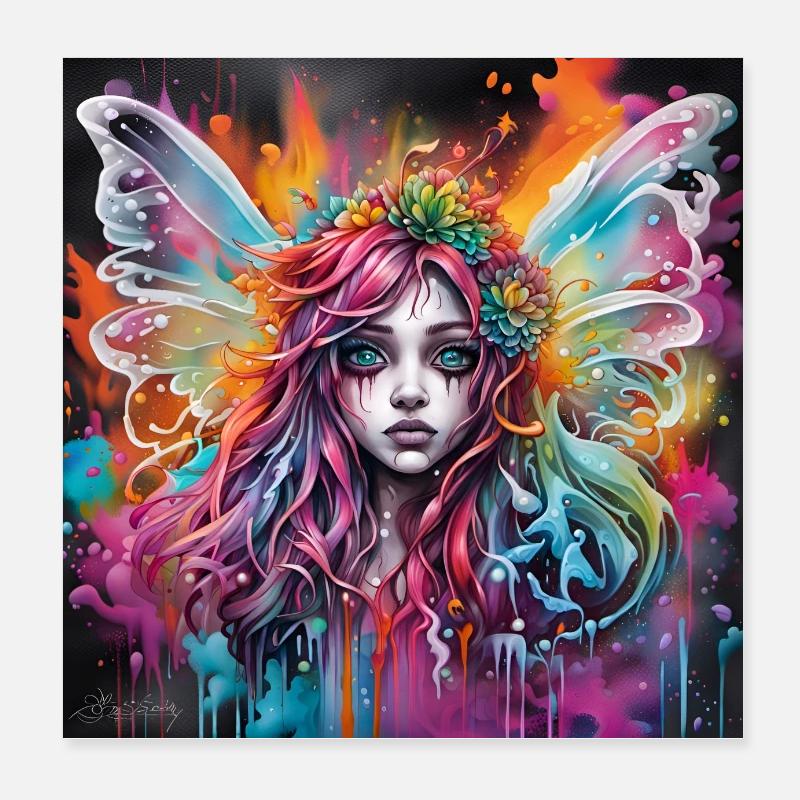 La fée mélancolique Poster 20 x 20 cm