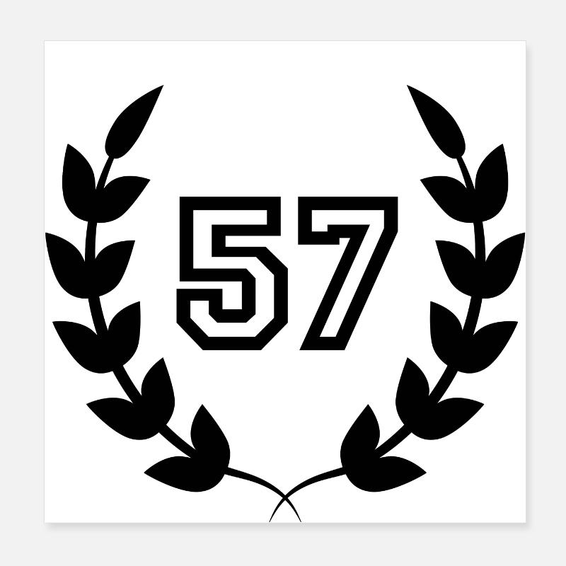 57e anniversaire-idée cadeau 57 ans Poster 20 x 20 cm