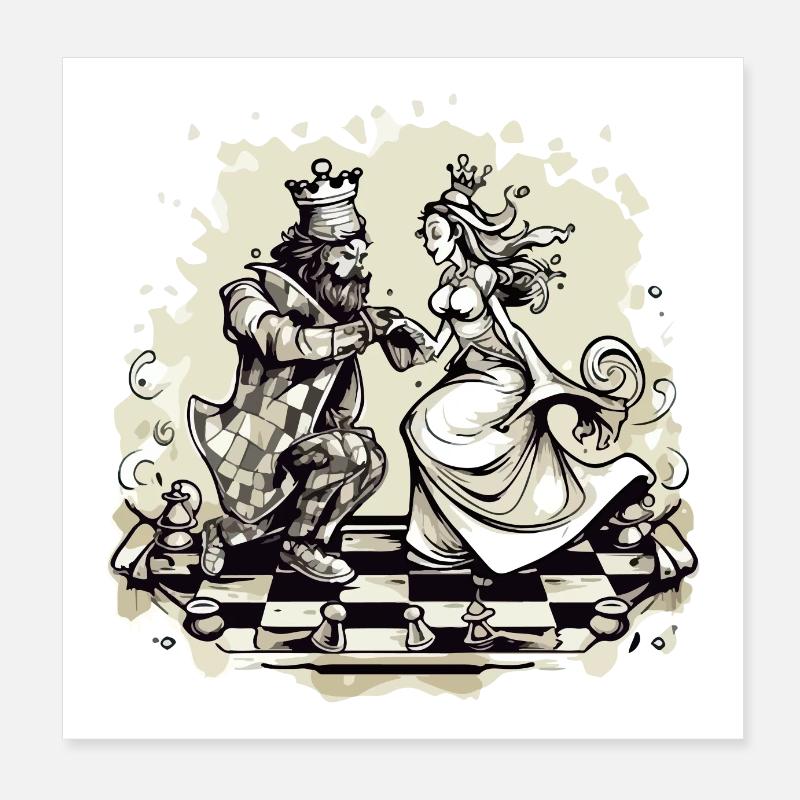 Royal Dance Poster 8" x 8" (20x20 cm)