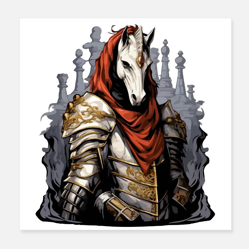The knight knight Poster 8" x 8" (20x20 cm)