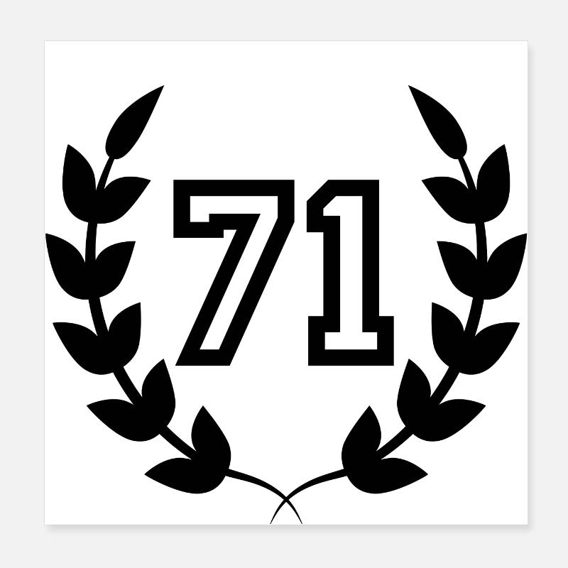 71st birthday-gift idea 71 years Poster 8" x 8" (20x20 cm)