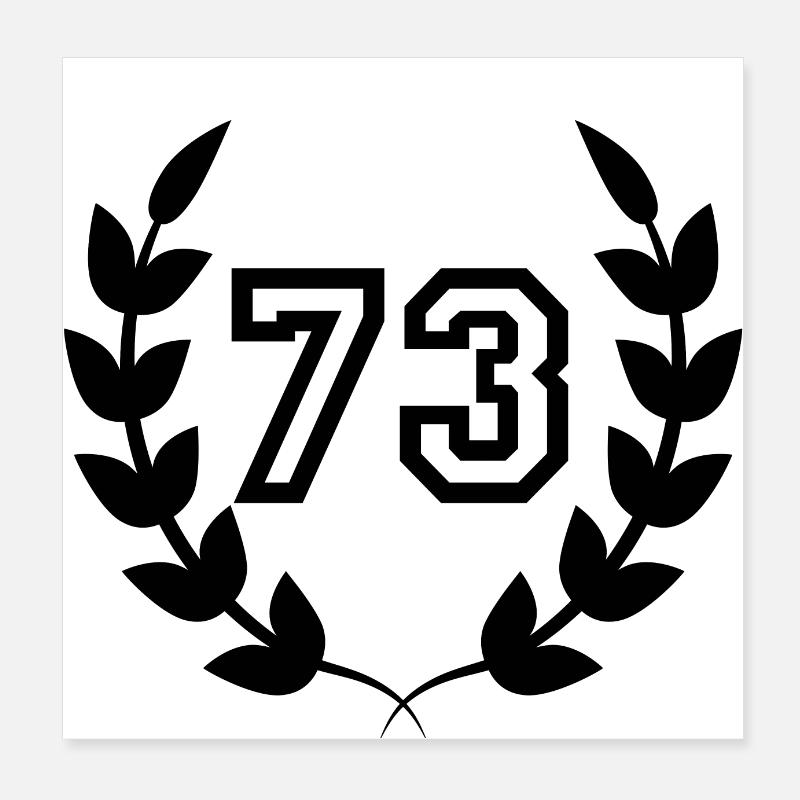 73.Geburtstags-Geschenkidee 73 Jahre Poster 20x20 cm