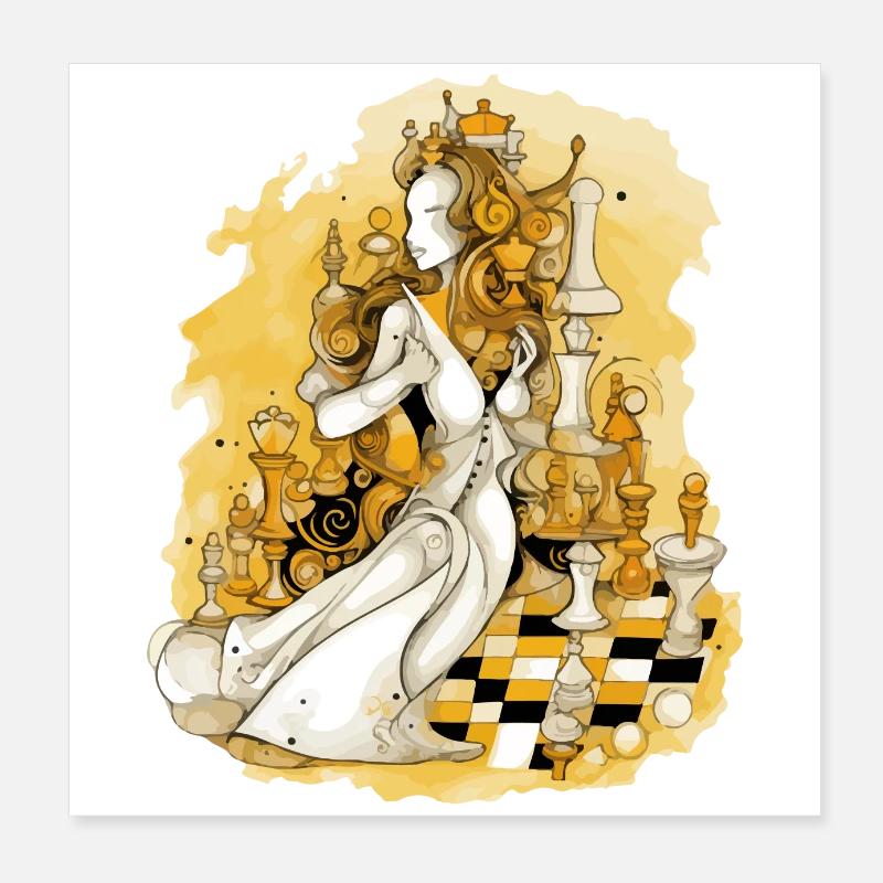 Fräulein CHesspowa Poster 20x20 cm