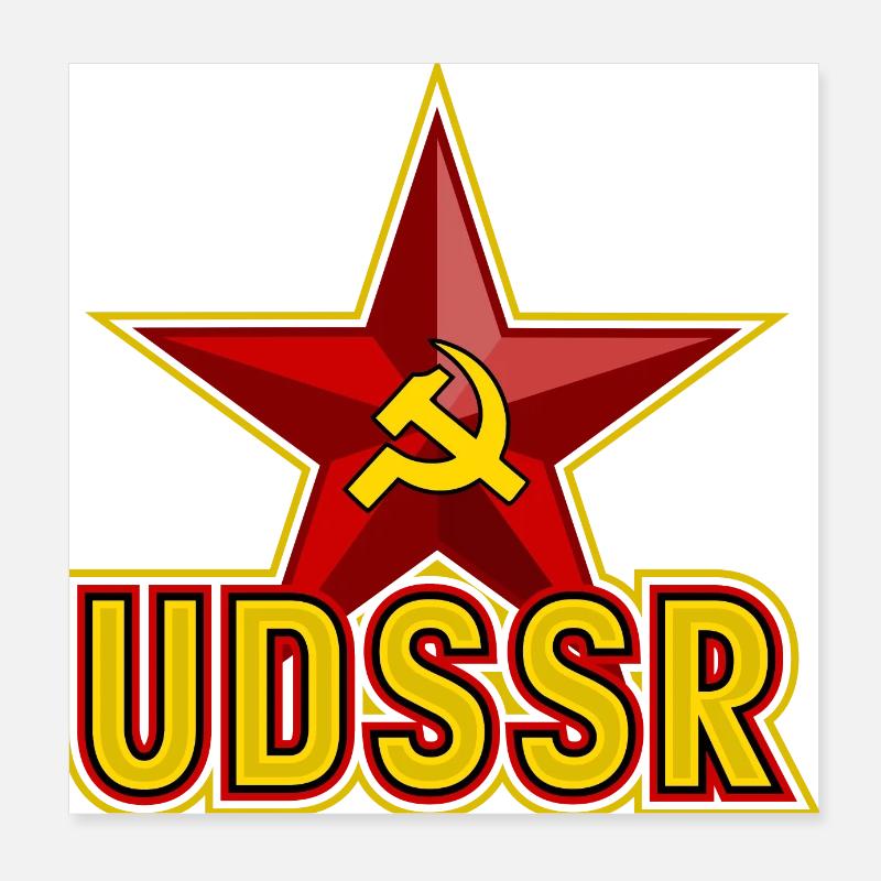UDSSR Poster 20x20 cm