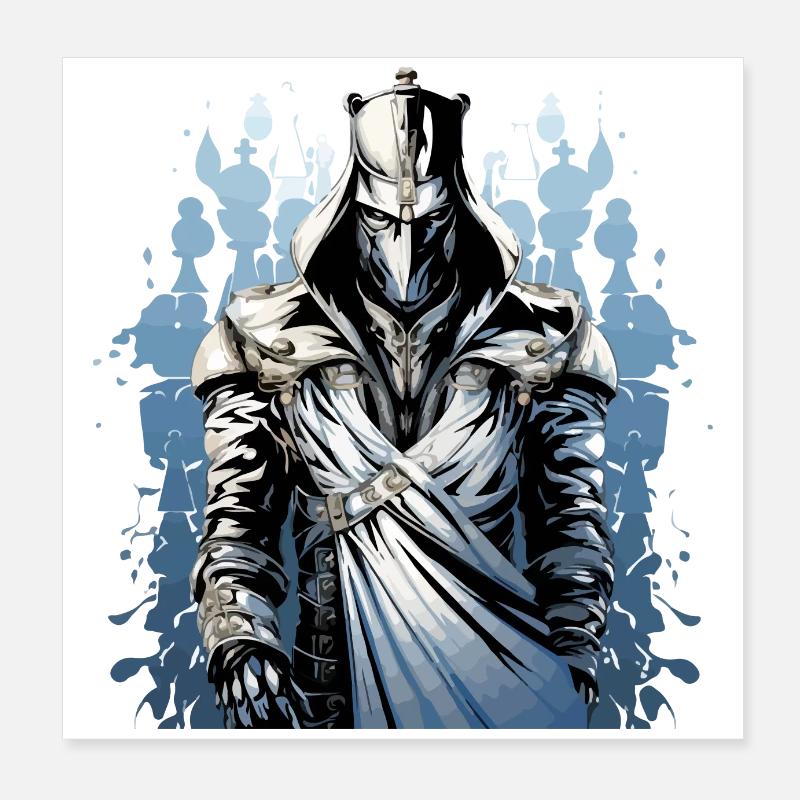 Schnee der Kämpfer Poster 20x20 cm