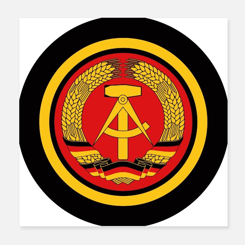 DDR Button Poster 20x20 cm