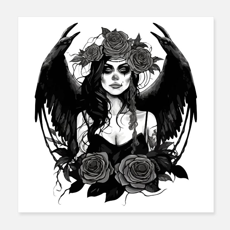 Gothic Isa Poster 8" x 8" (20x20 cm)