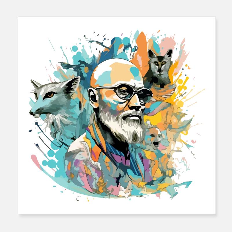 Jack the Animal Master Poster 8" x 8" (20x20 cm)