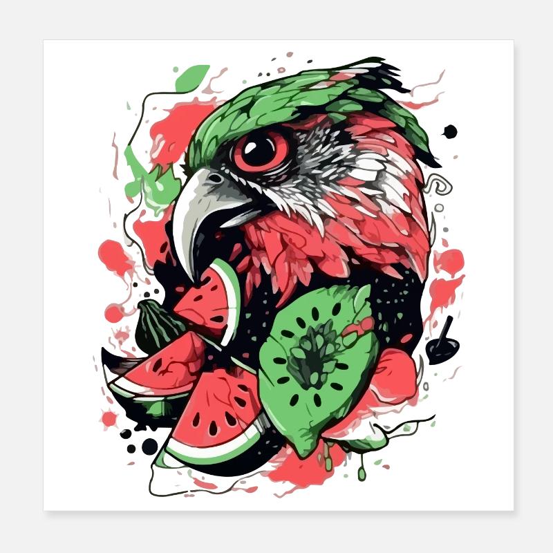 Brazi the falcon Poster 8" x 8" (20x20 cm)