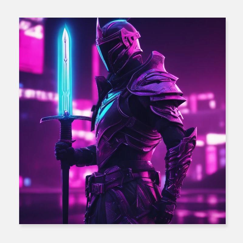 Wächter der Neuzeit Poster 20x20 cm