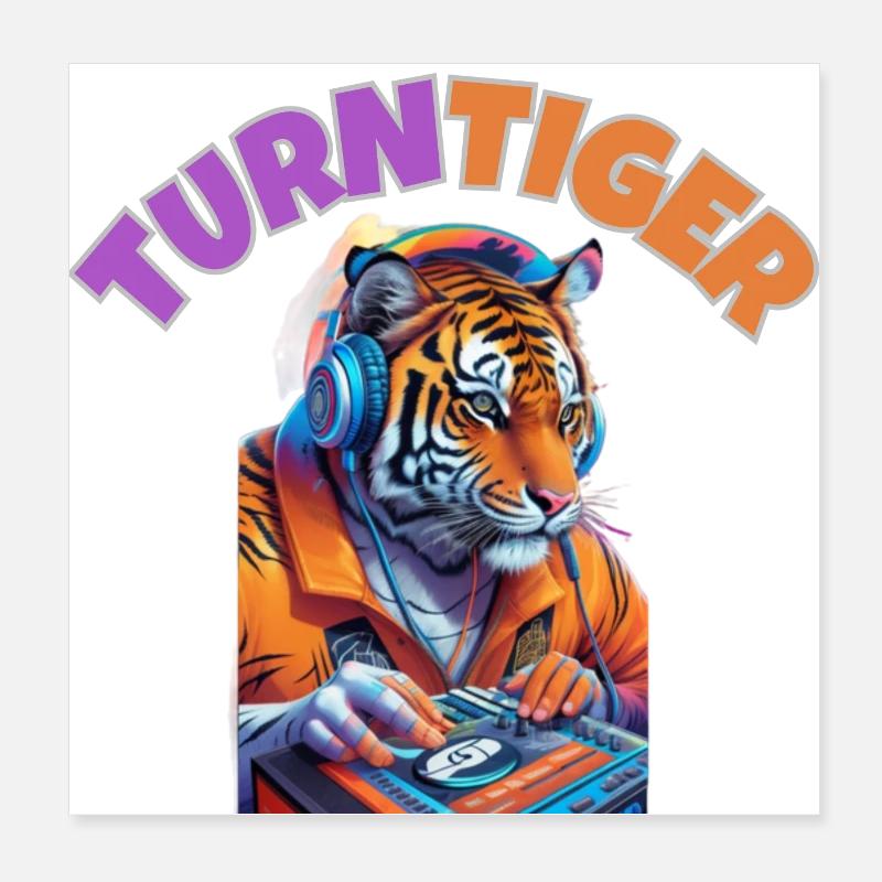 TURNTIGER Poster 8" x 8" (20x20 cm)
