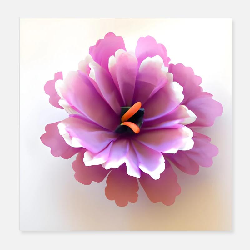 Flower Rosa Poster 20x20 cm