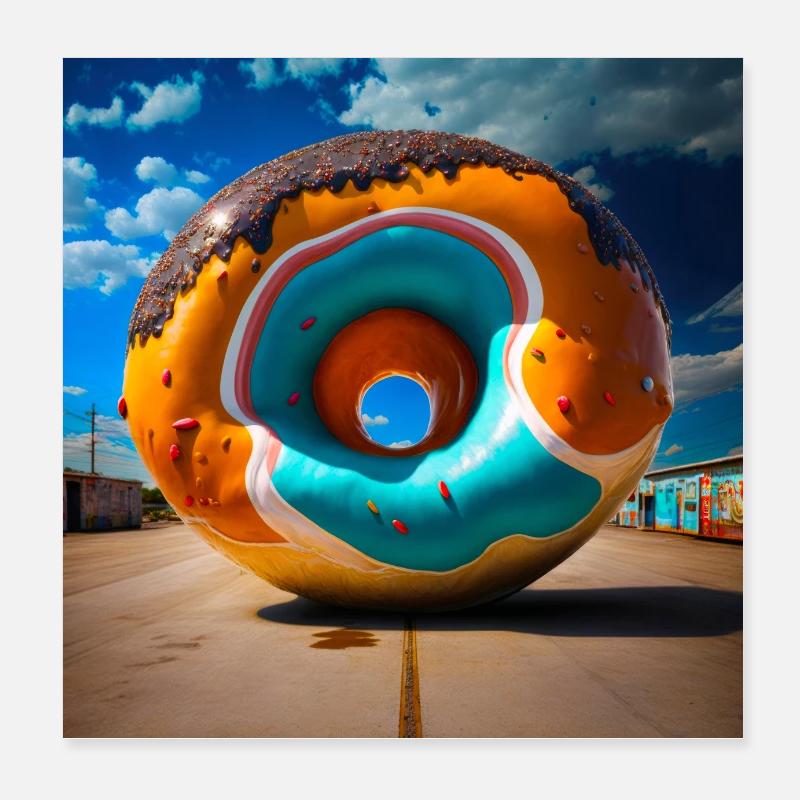 Mega Donut 01 Poster 20x20 cm