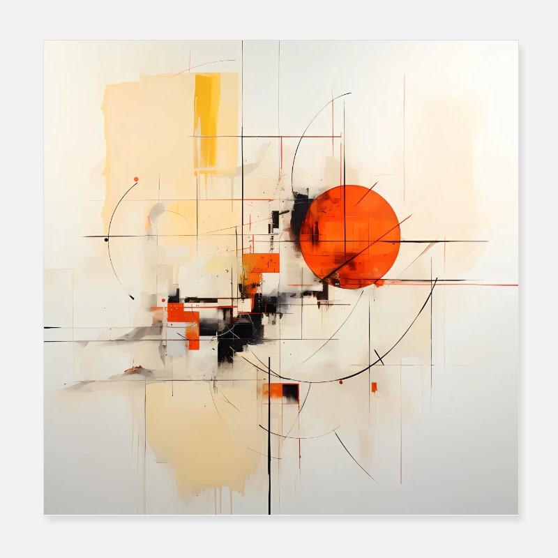 Abstract geometric collection Poster 20x20 cm