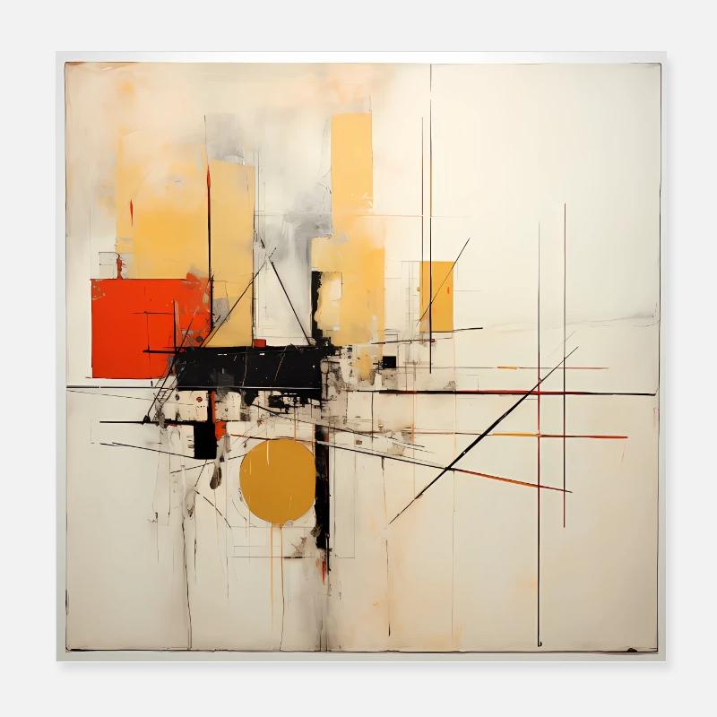 Abstract geometric collection Poster 20x20 cm