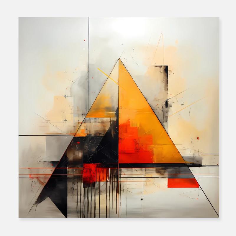 Abstract geometric collection Poster 20x20 cm
