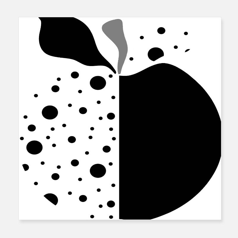 Apple Poster 8" x 8" (20x20 cm)