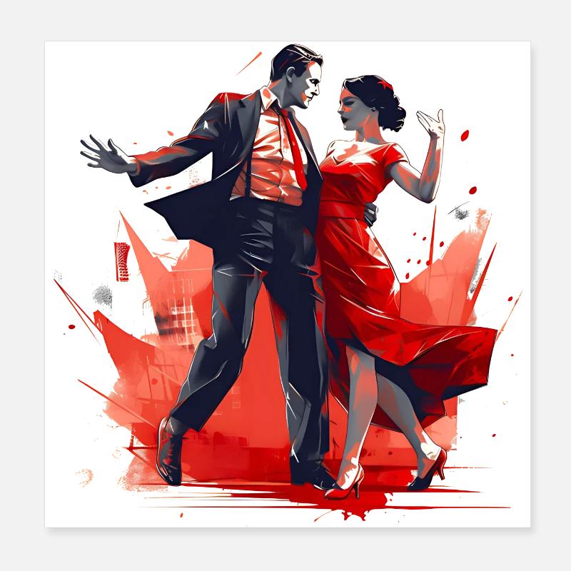 Dancing requires skill Poster 8" x 8" (20x20 cm)
