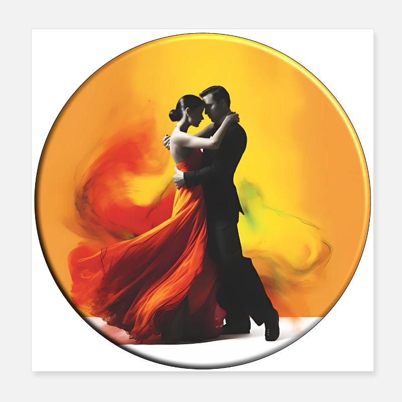 Le rythme du Paso Doble est palpitant Poster 20 x 20 cm