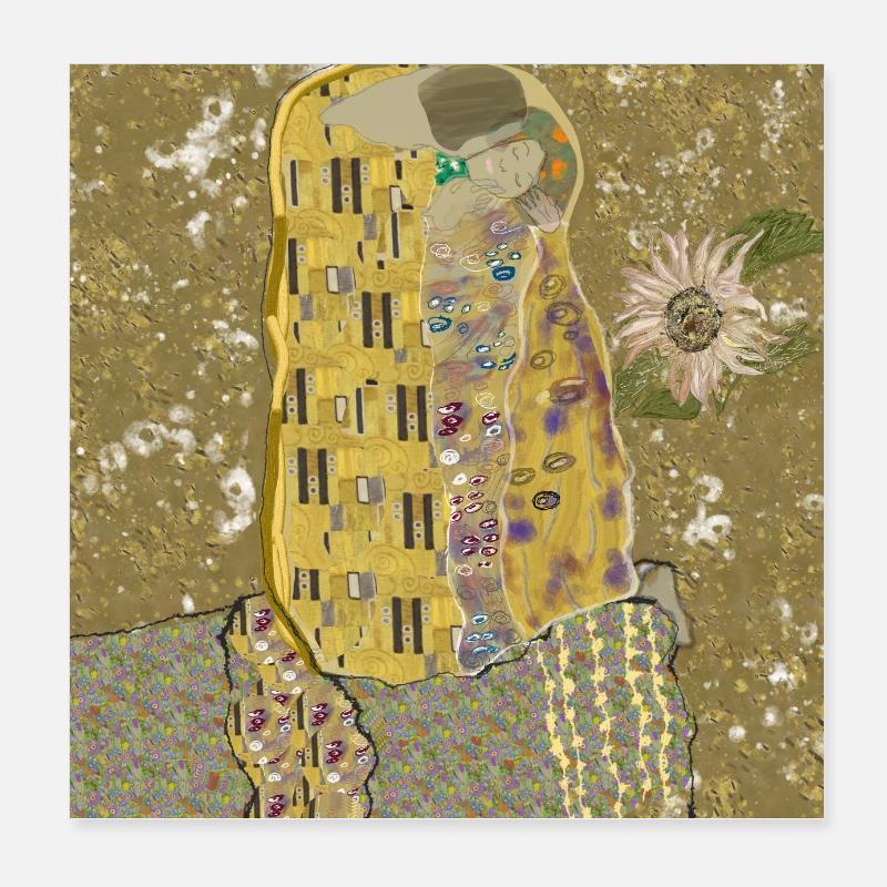 L’étreinte éternelle réinventée Poster 20 x 20 cm