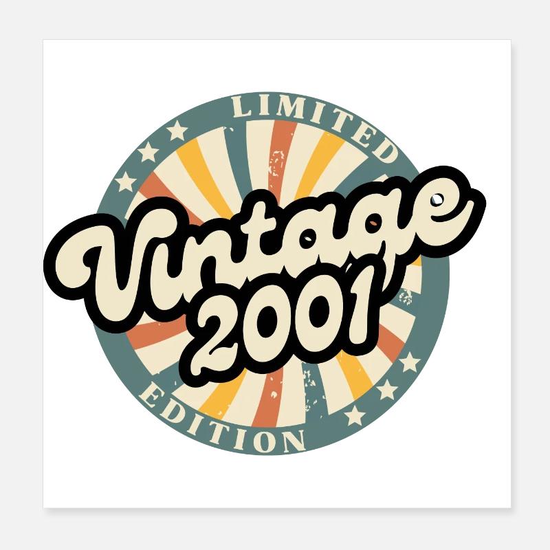 Limitierte Vintage-Edition 2001 Poster 20x20 cm